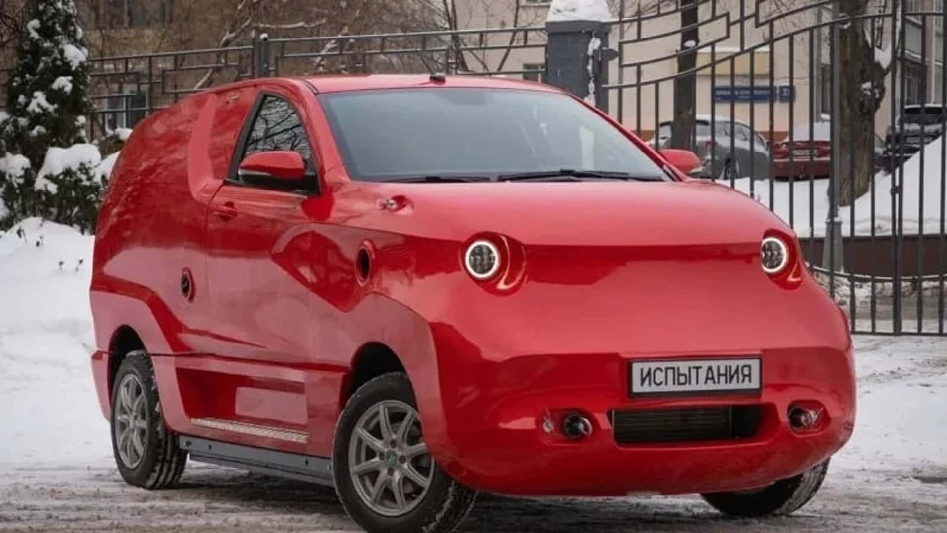 Wunderschne Russisches Elektroauto Amber Bild